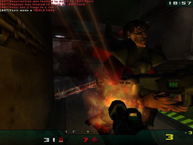 Nexuiz (Windows) screenshot: Close Combat