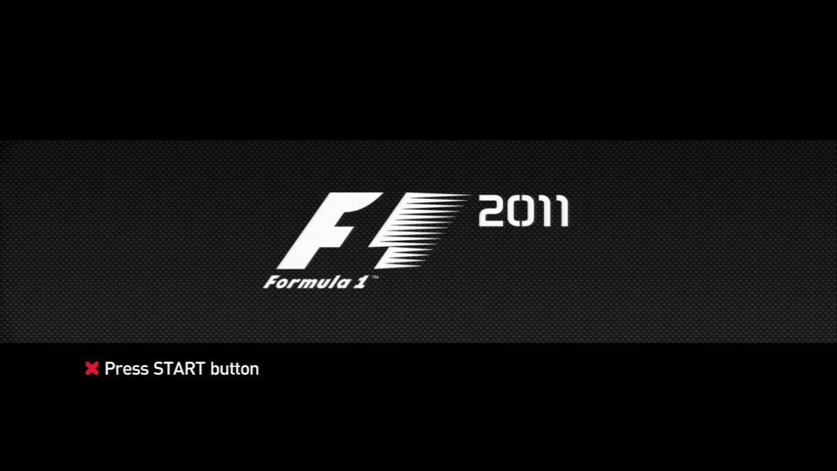 F1 2011 (PlayStation 3) screenshot: Main title.