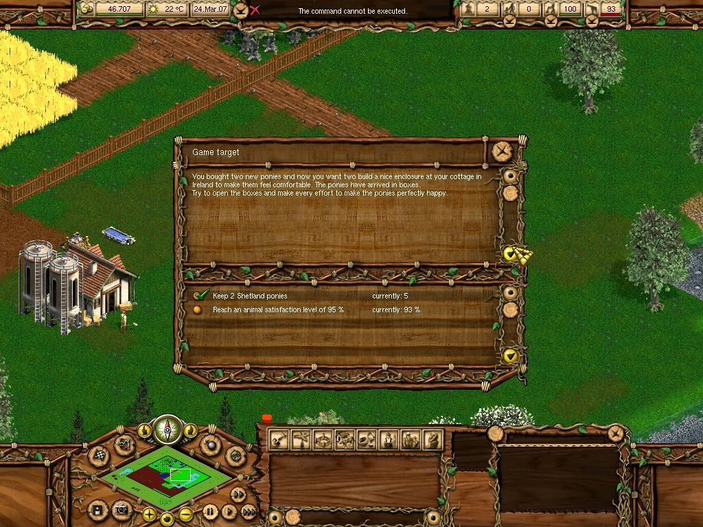 Pony Ranch (Windows) screenshot: The end of the first mission