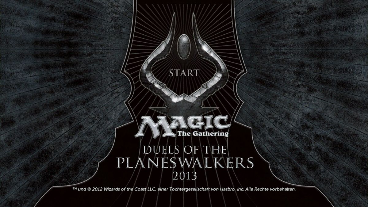 Magic: The Gathering - Duels of the Planeswalkers 2013 (Windows) screenshot: Title screen
