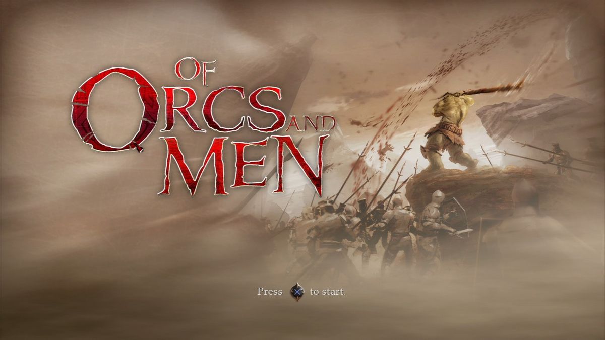 Of Orcs and Men (PlayStation 3) screenshot: Main title.