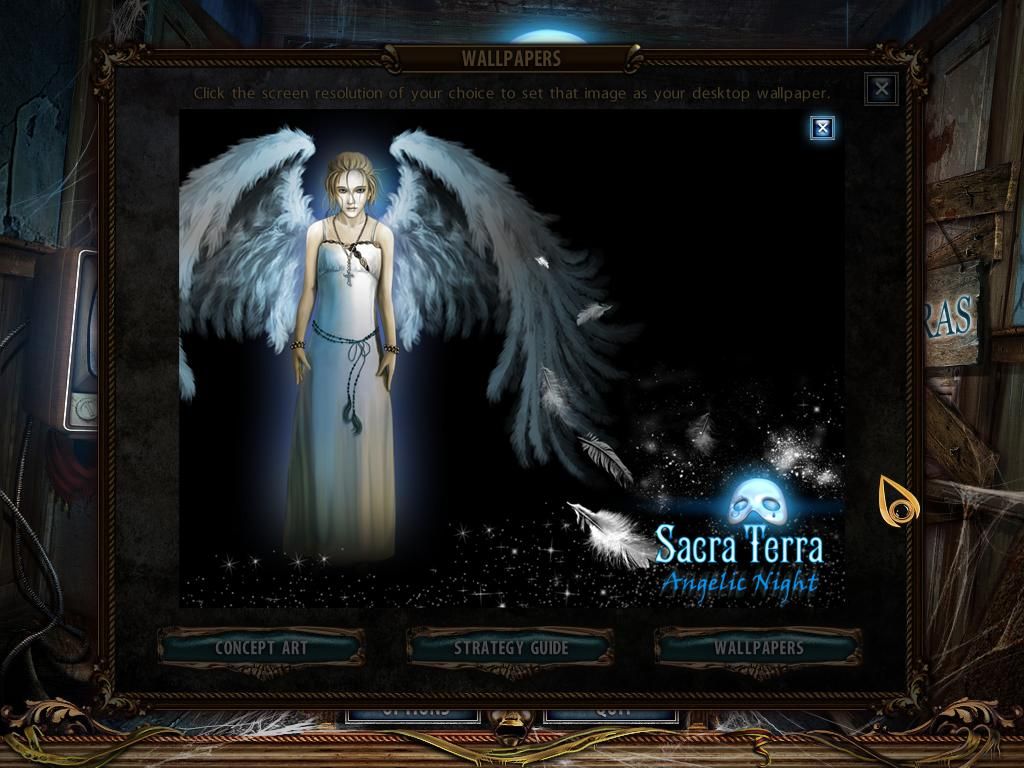Sacra Terra: Angelic Night (Collector's Edition) (Windows) screenshot: Wallpapers - Angel