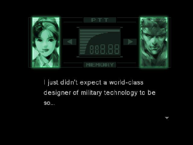 Metal Gear Solid (PlayStation) screenshot: Conversation with Mei Ling