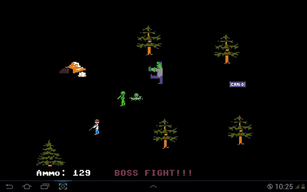 Organ Trail: Director's Cut (Android) screenshot: Attacked by a boss zombie (Halloween mode on)