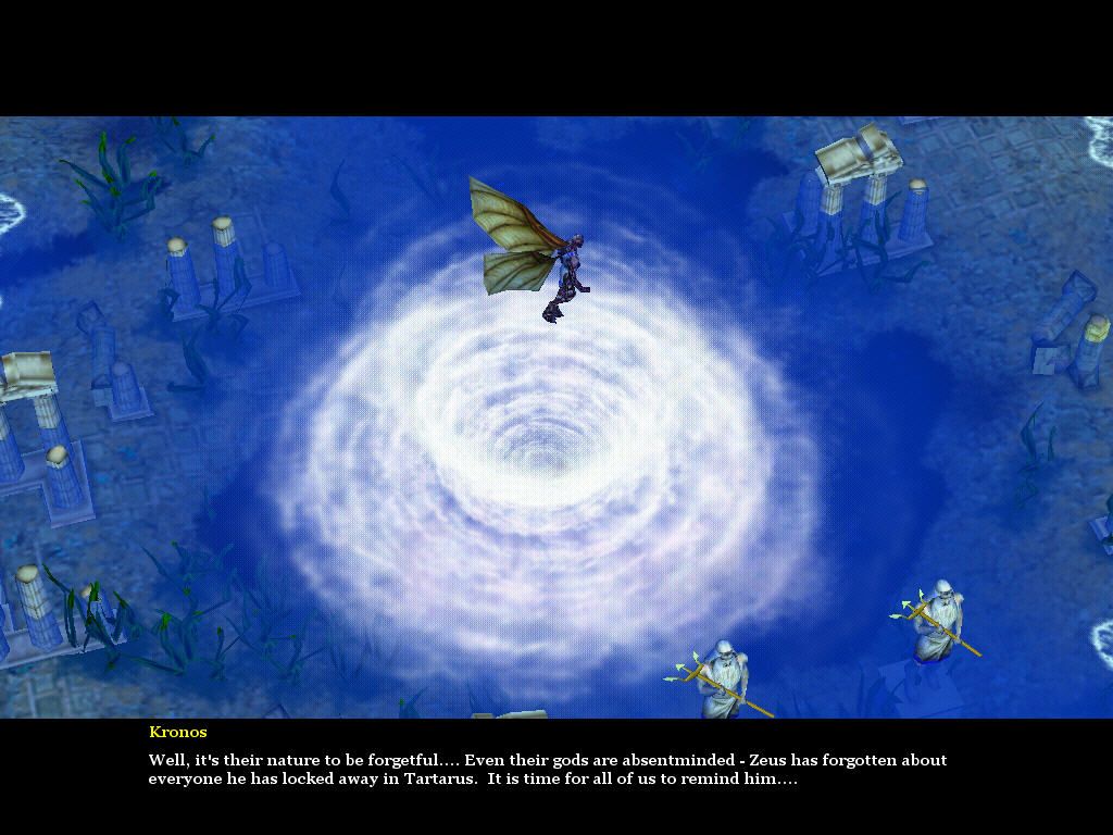 Age of Mythology: The Titans (Windows) screenshot: Opening video- Kronos' messenger