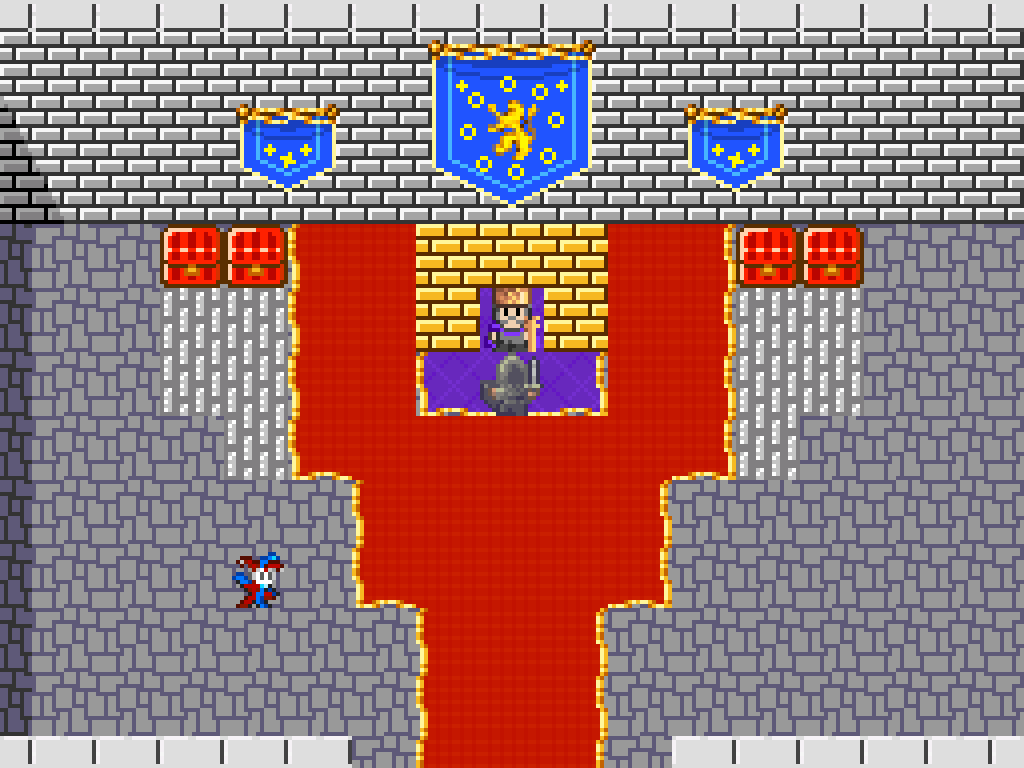 RPG Quest: Minimæ (iPad) screenshot: Meeting with the king.
