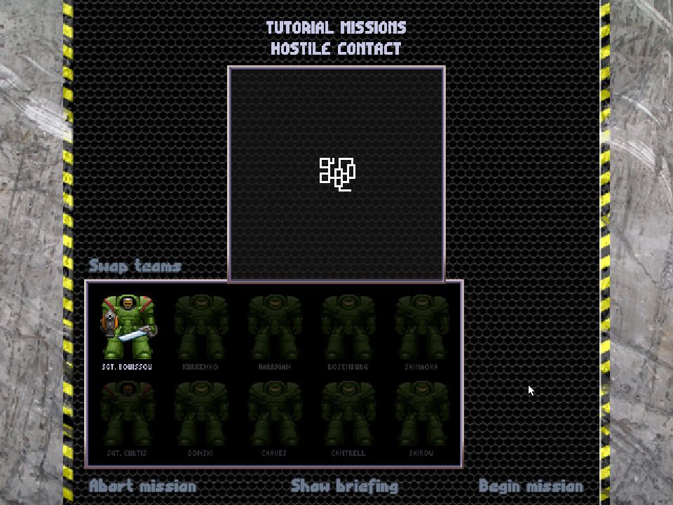 Alien Assault (Windows) screenshot: Tutorial mission map