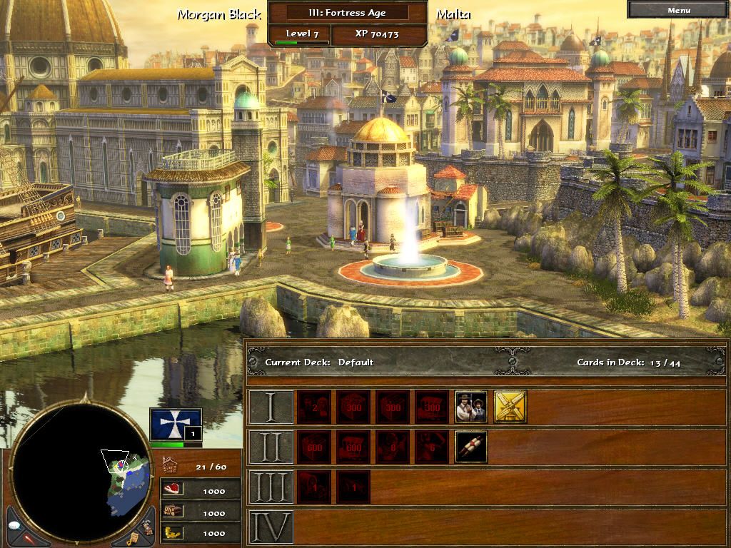 Age of Empires III (Windows) screenshot: Home city (Spanish)