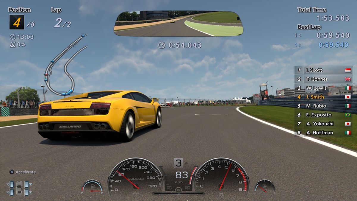 Gran Turismo 6 (PlayStation 3) screenshot: In Race