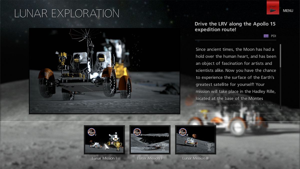 Gran Turismo 6 (PlayStation 3) screenshot: Lunar Missions