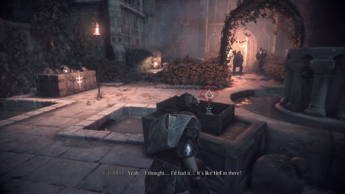 A Plague Tale: Innocence (PlayStation 4) screenshot: Various crafting items are scattered throughout the world