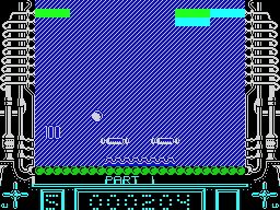 Ricochet (ZX Spectrum) screenshot: Nice, got 2 bats now