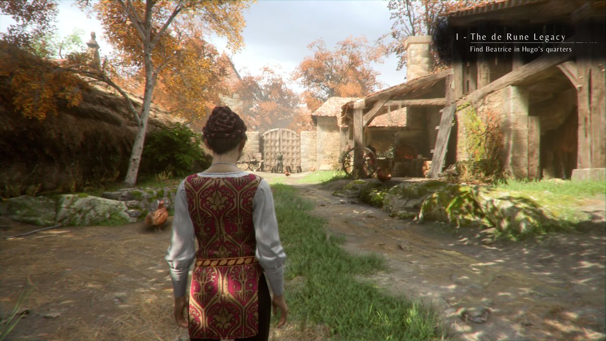 A Plague Tale: Innocence (PlayStation 4) screenshot: Exploring the estate