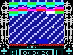 Ricochet (ZX Spectrum) screenshot: Game starts first screen