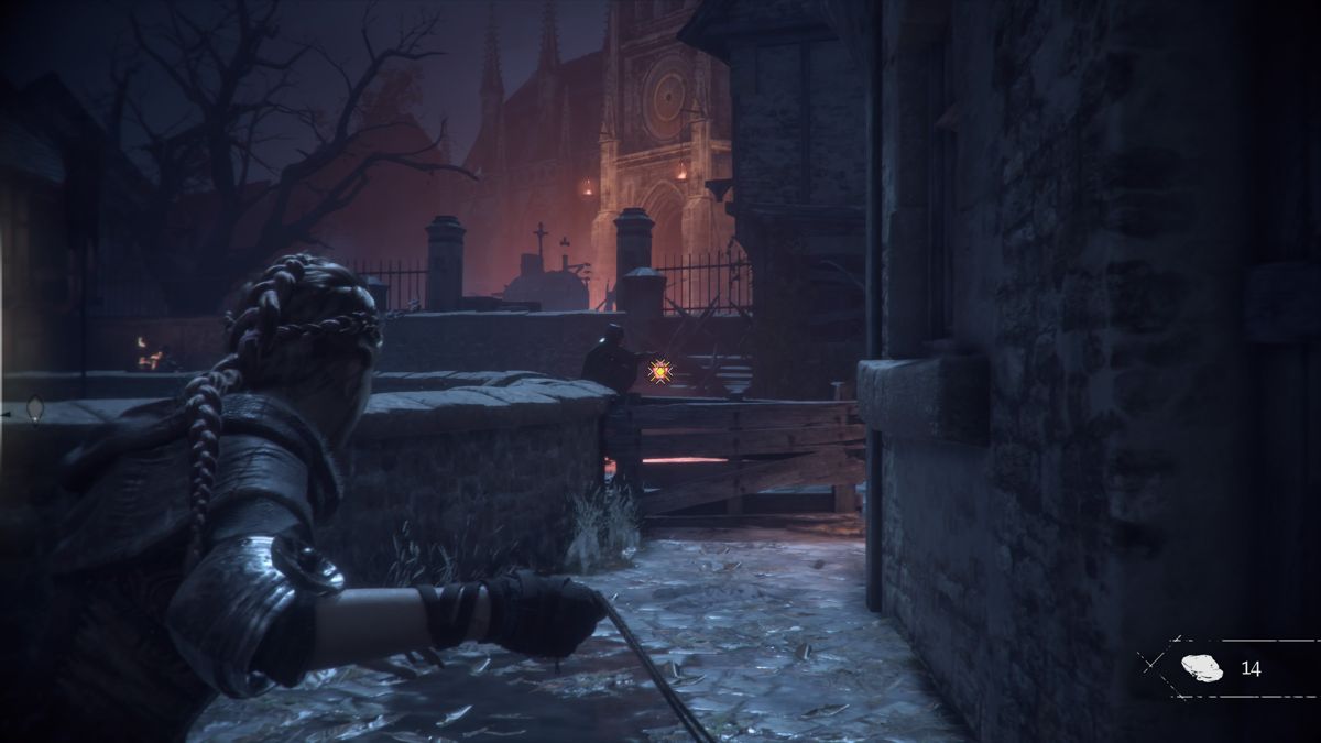 A Plague Tale: Innocence (PlayStation 4) screenshot: Destroying the lanterns will keep enemy open to rat attacks