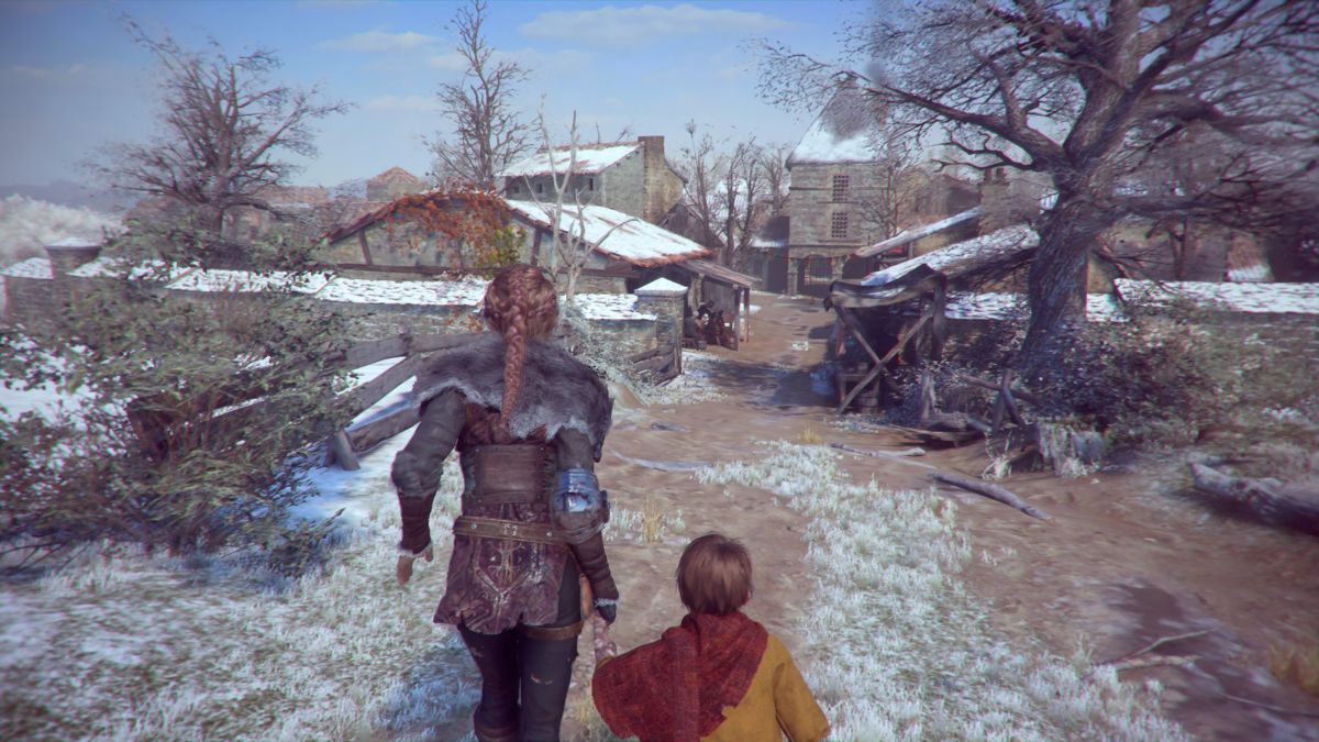 A Plague Tale: Innocence (PlayStation 4) screenshot: The life is starting to return to towns and villages