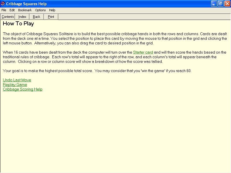 Screenshot of Cribbage Squares (Windows, 2001) MobyGames