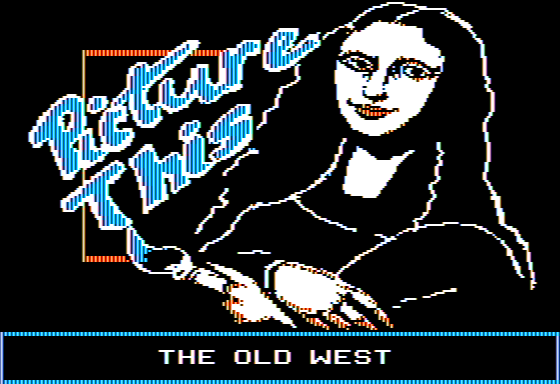 Microzine #25 (Apple II) screenshot: Picture This - Title Screen