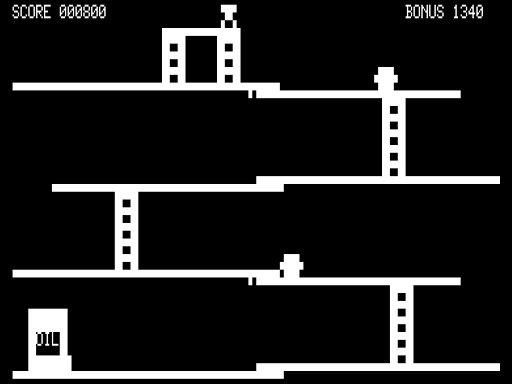 Screenshot of Skyscraper (TRS-80, 1981) - MobyGames