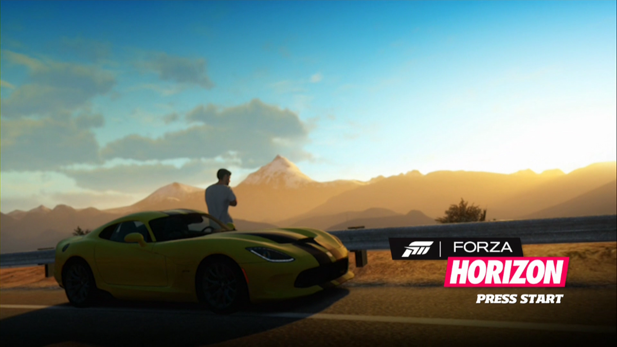 Forza Horizon (Xbox 360) screenshot: Title screen