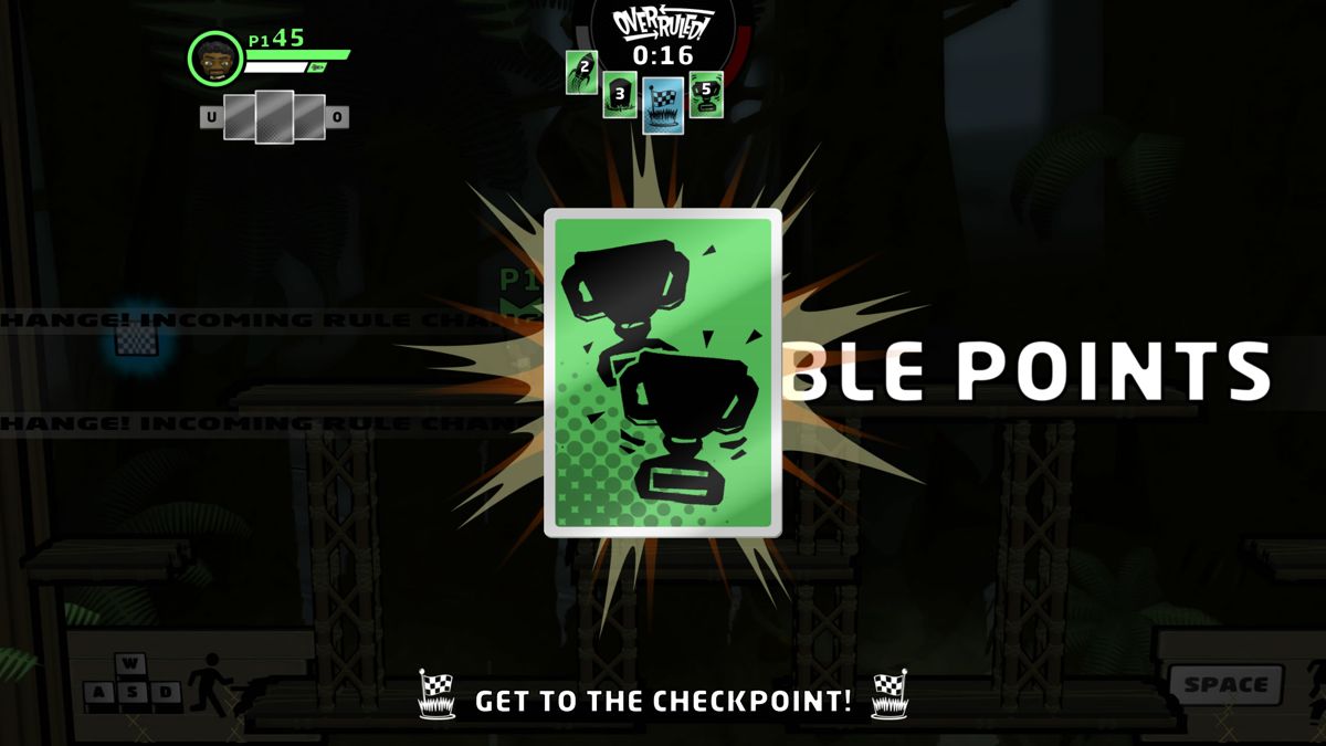 Overruled! (Windows) screenshot: Activating a card for double points.