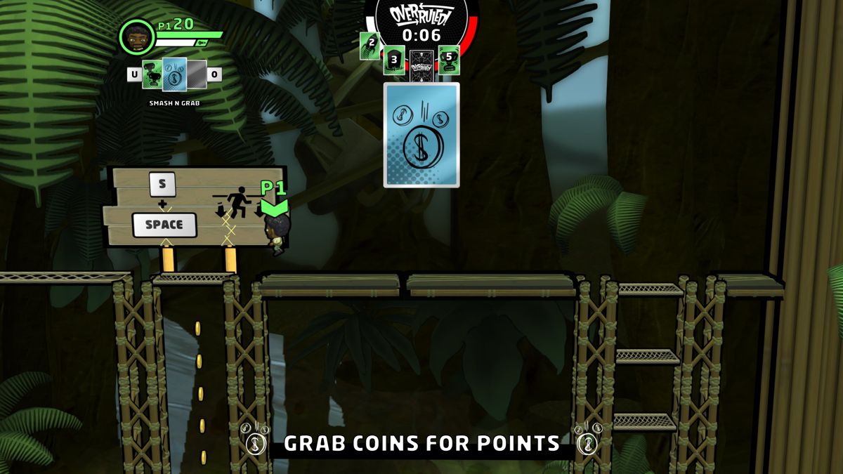 Overruled! (Windows) screenshot: In this level you need to grab coins.