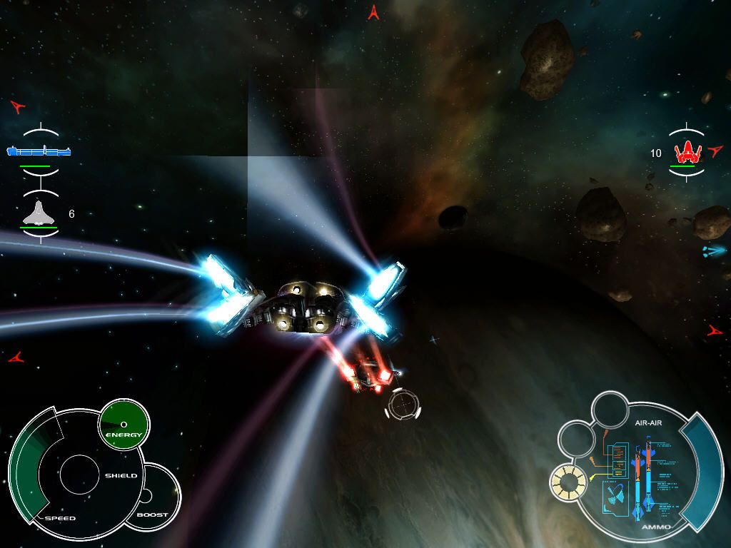 Space Interceptor (Windows) screenshot: Dogfight