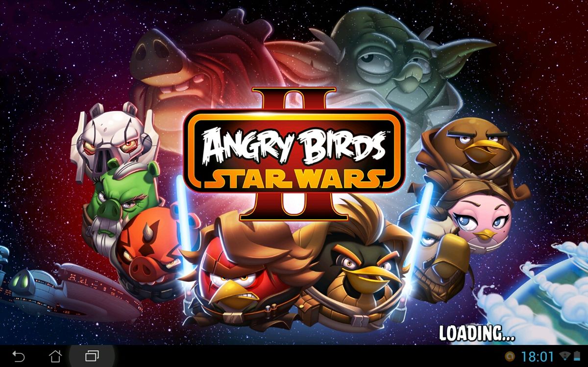Angry Birds: Star Wars II (Android) screenshot: Load screen.
