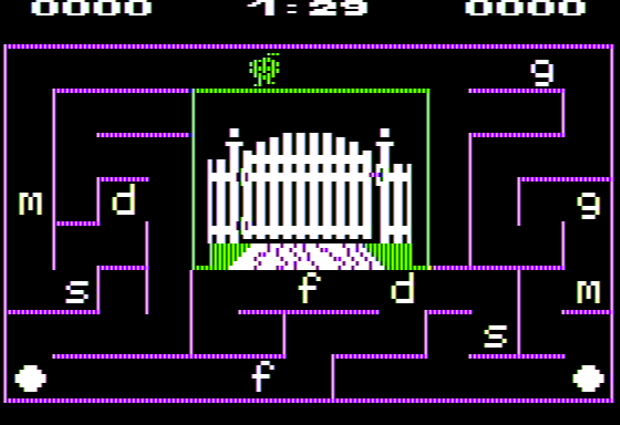 Alphabet Zoo (Apple II) screenshot: Letter Game