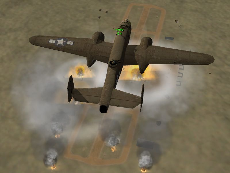 WarBirds II (Windows) screenshot: B25s on Attack