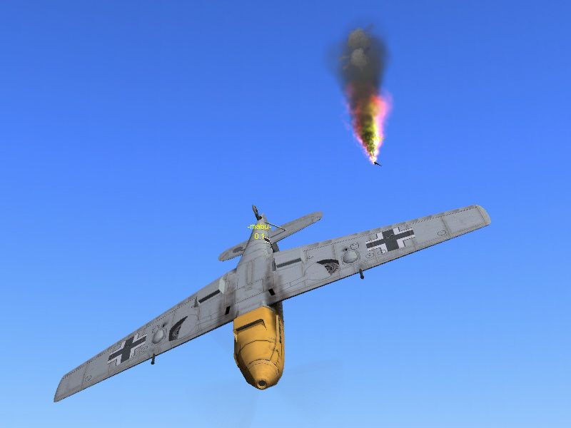 WarBirds II (Windows) screenshot: F109 Got the Kill