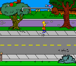 The Simpsons: Bart's Nightmare (SNES) screenshot: In game
