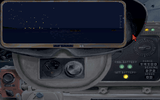 Task Force 1942 (DOS) screenshot: View from Gun Director - A lot of shells in the air!