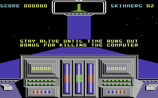 Deadringer (Commodore 64) screenshot: Survive the course