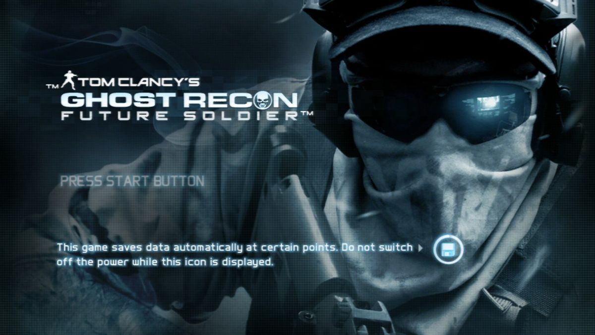 Tom Clancy's Ghost Recon: Future Soldier (PlayStation 3) screenshot: Splash screen.