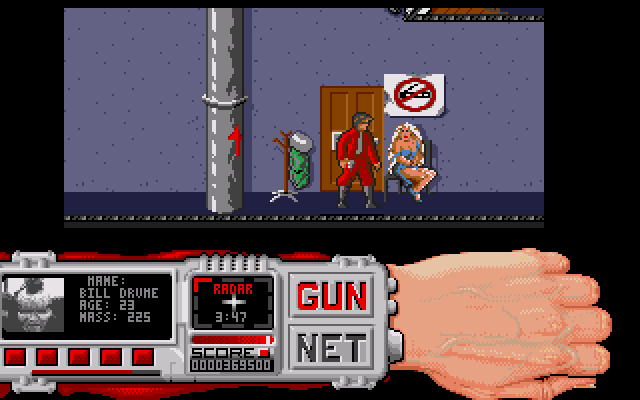 Techno Cop (Amiga) screenshot: Apartment Complex