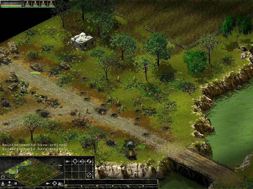 Sudden Strike: Resource War (Windows) screenshot: Reinforcements have arrived