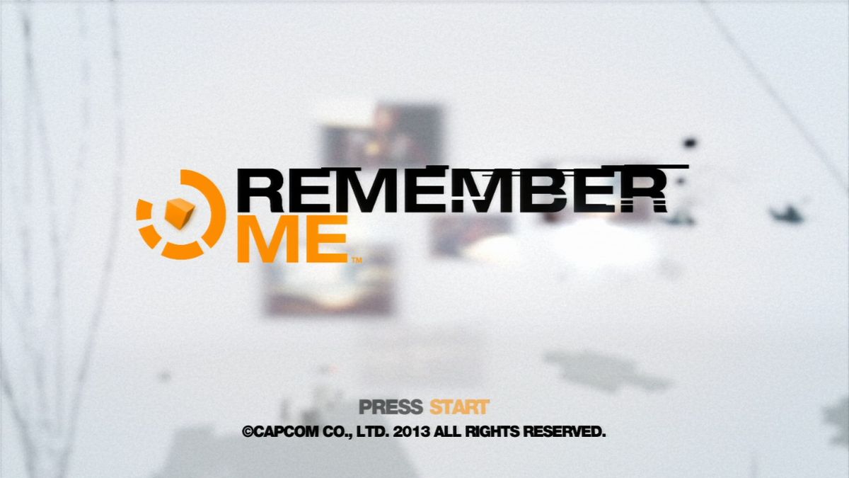 Remember Me (PlayStation 3) screenshot: Main title.
