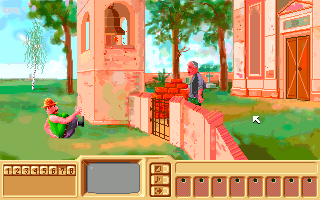 Sołtys (DOS) screenshot: A mad organist