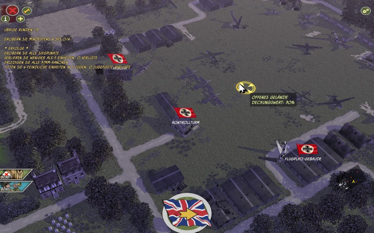 Battle Academy: Operation Sealion (Windows) screenshot: airfield