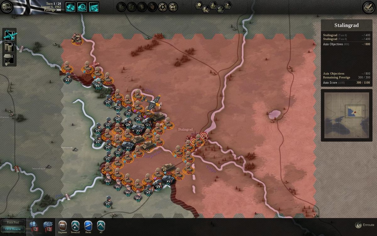 Unity of Command: Stalingrad Campaign (Windows) screenshot: Stalingrad