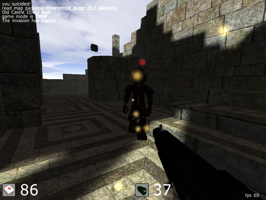 Cube 2: Sauerbraten (Windows) screenshot: Small demon