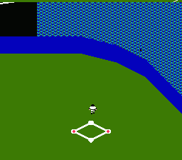 Tecmo Baseball (NES) screenshot: Over the Fence