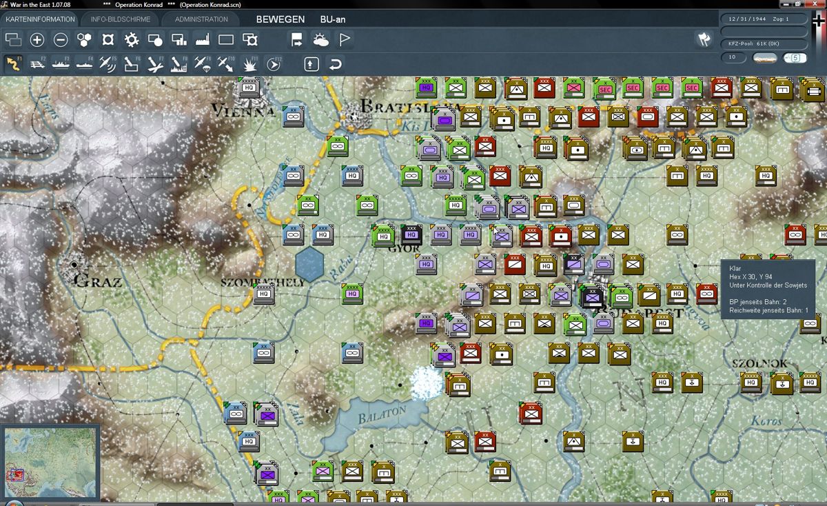 Gary Grigsby's War in the East: Lost Battles (Windows) screenshot: Operation Konrad