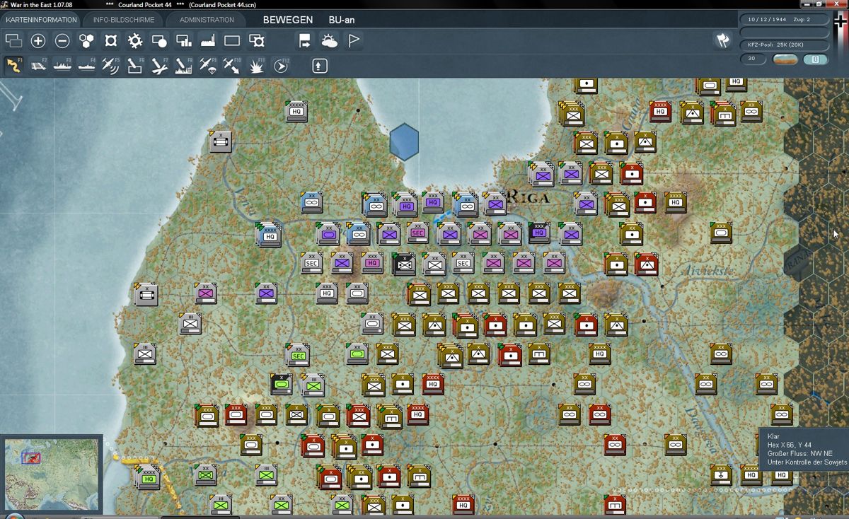 Gary Grigsby's War in the East: Lost Battles (Windows) screenshot: Courland Pocket 44