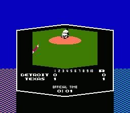 Tecmo Baseball (NES) screenshot: Homerun!