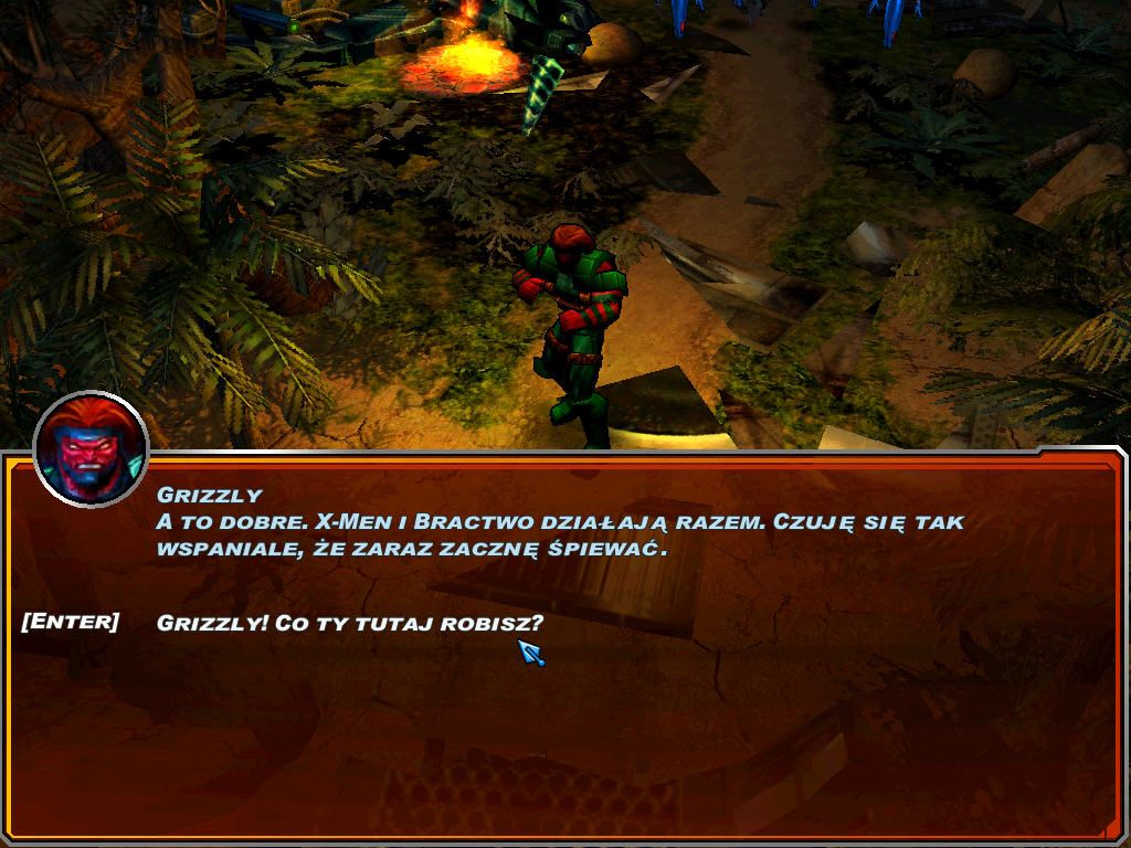 X-Men: Legends II - Rise of Apocalypse (Windows) screenshot: Boss grizzly, now tries escape