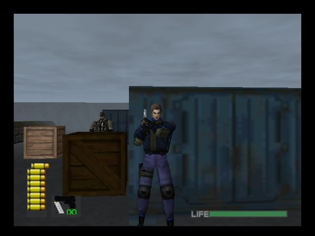 WinBack: Covert Operations (Nintendo 64) screenshot: Be quiet! Time for a little hunting