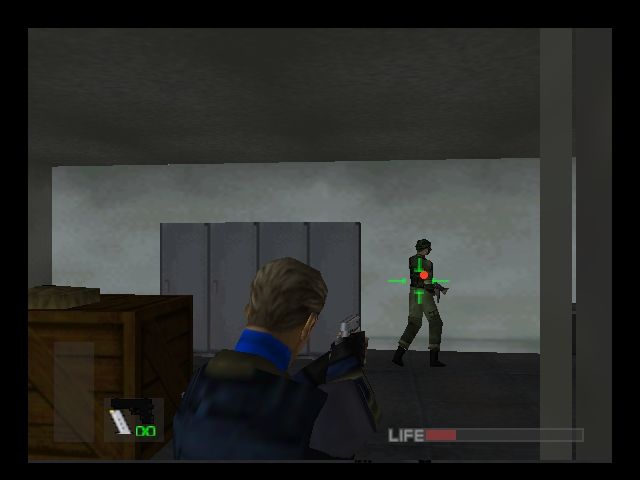 WinBack: Covert Operations (Nintendo 64) screenshot: Surprise!