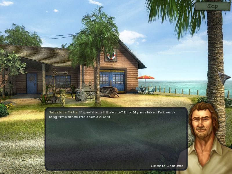 Lost Secrets: Bermuda Triangle (Macintosh) screenshot: Captain Salvatore Ortiz